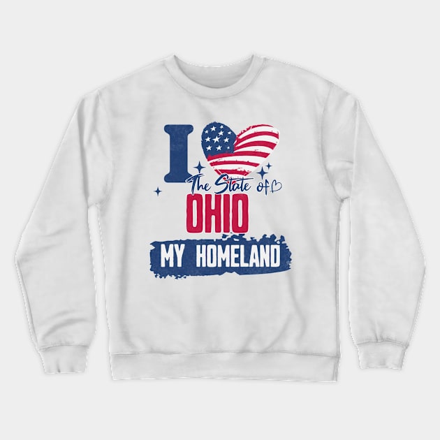 Ohio my homeland Crewneck Sweatshirt by HB Shirts